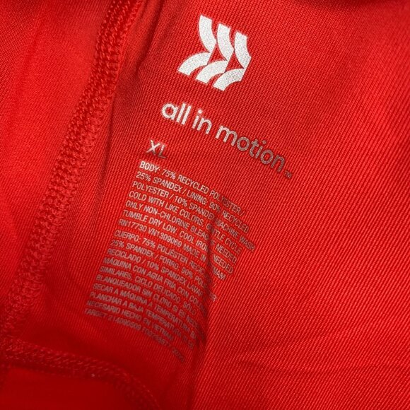 All in Motion Bodysuit Brushed Sculpt Red Scoopneck Sleeveless Jumpsuit - Picture 4 of 10